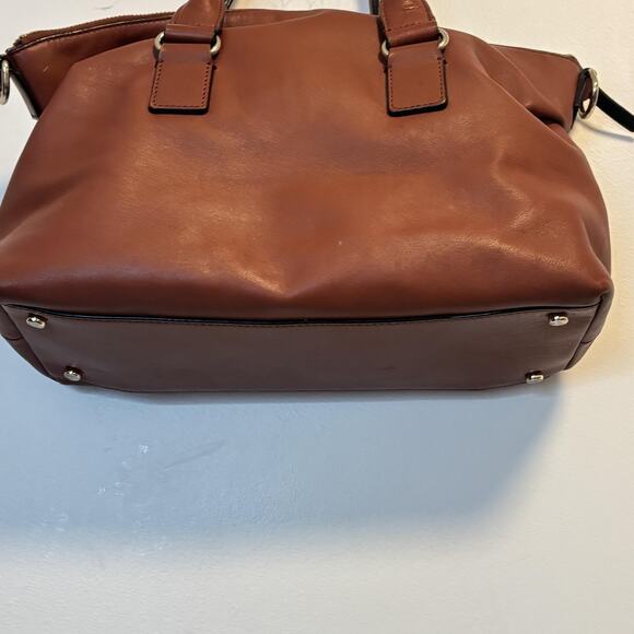 Kate Spade New York Bag Womens Size Medium Brown Leather Satchel Handbag Pocket - Picture 8 of 13